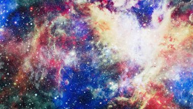 Patlama süpernovası. Parlak Yıldız Nebulası. Uzak galaksi. Soyut görüntü. Bu görüntünün elementleri NASA tarafından desteklenmektedir.