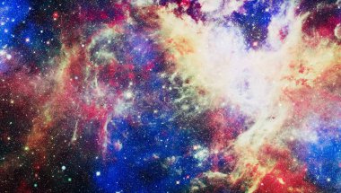 Patlama süpernovası. Parlak Yıldız Nebulası. Uzak galaksi. Soyut görüntü. Bu görüntünün elementleri NASA tarafından desteklenmektedir.