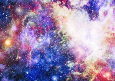 Patlama süpernovası. Parlak Yıldız Nebulası. Uzak galaksi. Soyut görüntü. Bu görüntünün elementleri NASA tarafından desteklenmektedir.