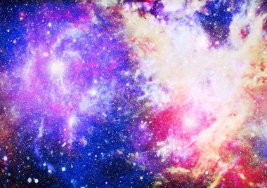 Patlama süpernovası. Parlak Yıldız Nebulası. Uzak galaksi. Soyut görüntü. Bu görüntünün elementleri NASA tarafından desteklenmektedir.