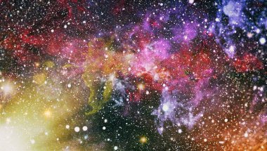 Patlama süpernovası. Parlak Yıldız Nebulası. Uzak galaksi. Soyut görüntü. Bu görüntünün elementleri NASA tarafından desteklenmektedir.