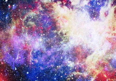 Patlama süpernovası. Parlak Yıldız Nebulası. Uzak galaksi. Soyut görüntü. Bu görüntünün elementleri NASA tarafından desteklenmektedir.