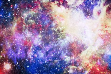 Patlama süpernovası. Parlak Yıldız Nebulası. Uzak galaksi. Soyut görüntü. Bu görüntünün elementleri NASA tarafından desteklenmektedir.