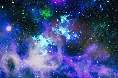 Patlama süpernovası. Parlak Yıldız Nebulası. Uzak galaksi. Soyut görüntü. Bu görüntünün elementleri NASA tarafından desteklenmektedir.