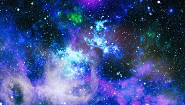 Patlama süpernovası. Parlak Yıldız Nebulası. Uzak galaksi. Soyut görüntü. Bu görüntünün elementleri NASA tarafından desteklenmektedir.