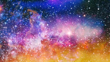 Patlama süpernovası. Parlak Yıldız Nebulası. Uzak galaksi. Soyut görüntü. Bu görüntünün elementleri NASA tarafından desteklenmektedir.