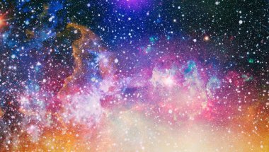 Patlama süpernovası. Parlak Yıldız Nebulası. Uzak galaksi. Soyut görüntü. Bu görüntünün elementleri NASA tarafından desteklenmektedir.