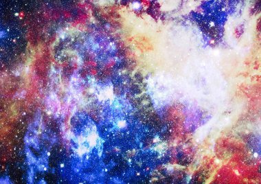 Patlama süpernovası. Parlak Yıldız Nebulası. Uzak galaksi. Soyut görüntü. Bu görüntünün elementleri NASA tarafından desteklenmektedir.