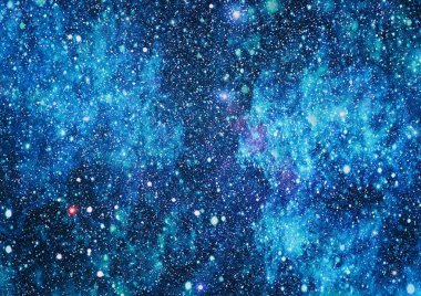 Renkli derin uzay. Evren kavramı arka plan. Nasa tarafından döşenmiş bu görüntü unsurları