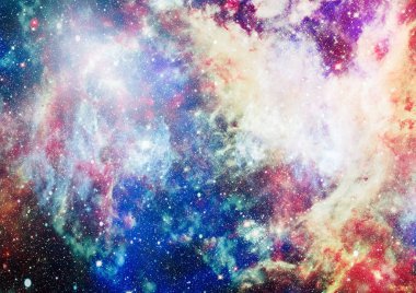 Renkli derin uzay. Evren kavramı arka plan. Nasa tarafından döşenmiş bu görüntü unsurları