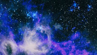 Renkli derin uzay. Evren kavramı arka plan. Nasa tarafından döşenmiş bu görüntü unsurları