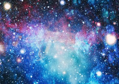 Renkli derin uzay. Evren kavramı arka plan. Nasa tarafından döşenmiş bu görüntü unsurları