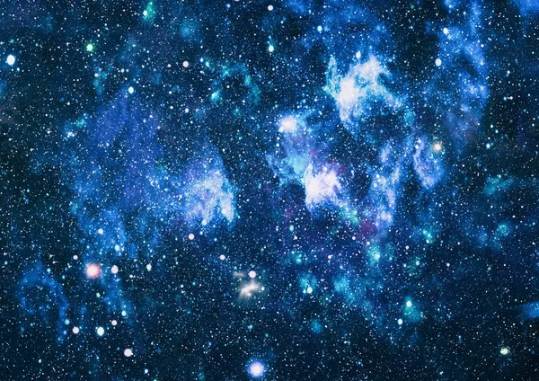 Fütürist soyut alan arkaplanı. Yıldızlı ve nebulalı gece gökyüzü. Bu görüntünün elementleri NASA tarafından desteklenmektedir