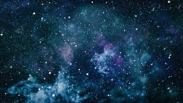 Abstract dark deep space background with stars. — Stock Photo, Image