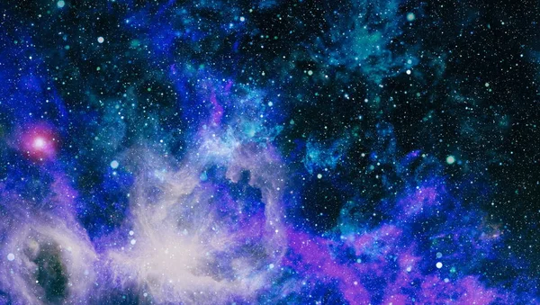 Exploze Supernova Mlhovina Jasné Hvězdy Vzdálená Galaxie Abstraktní Obraz Prvky — Stock fotografie