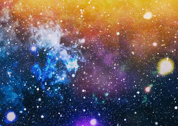 Patlama süpernovası. Parlak Yıldız Nebulası. Uzak galaksi. Soyut görüntü. Bu görüntünün elementleri NASA tarafından desteklenmektedir.