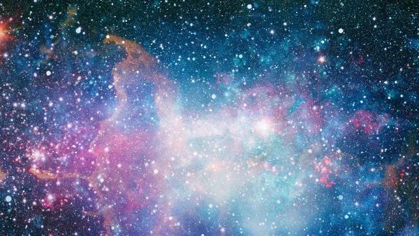 Renkli derin uzay. Evren kavramı arka plan. Nasa tarafından döşenmiş bu görüntü unsurları