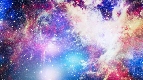 Renkli derin uzay. Evren kavramı arka plan. Nasa tarafından döşenmiş bu görüntü unsurları
