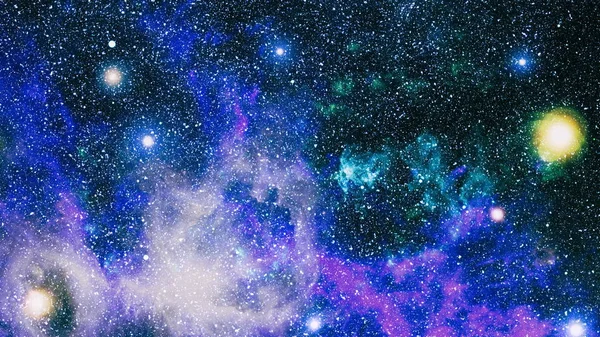 色彩缤纷的深邃空间 宇宙概念背景 Nasa 提供的这幅图像的元素 — 图库照片