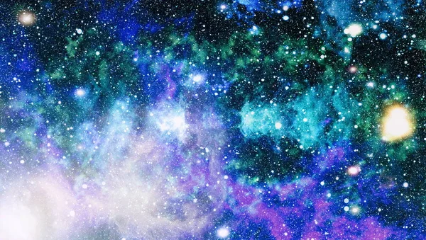 Renkli derin uzay. Evren kavramı arka plan. Nasa tarafından döşenmiş bu görüntü unsurları