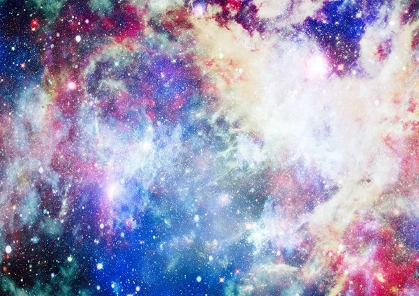 Tüzes Robbanás Űrben Univerzum Elvont Illusztrációja Kép Elemeit Nasa Bocsátotta — Stock Fotó