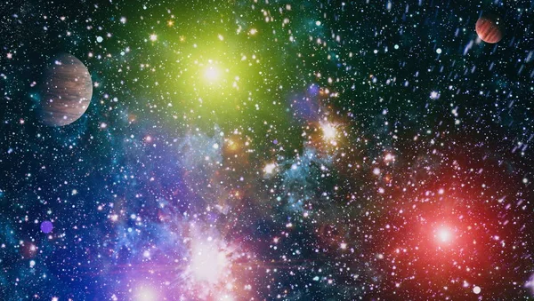 Colorido Espacio Profundo Fondo Concepto Del Universo Elementos Esta Imagen — Foto de Stock