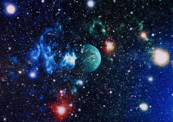 Explosão Fogo Espaço Ilustração Abstrata Universo Elementos Desta Imagem Fornecidos — Fotografia de Stock
