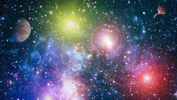 Esplosione Fuoco Nello Spazio Illustrazione Astratta Dell Universo Elementi Questa — Foto Stock