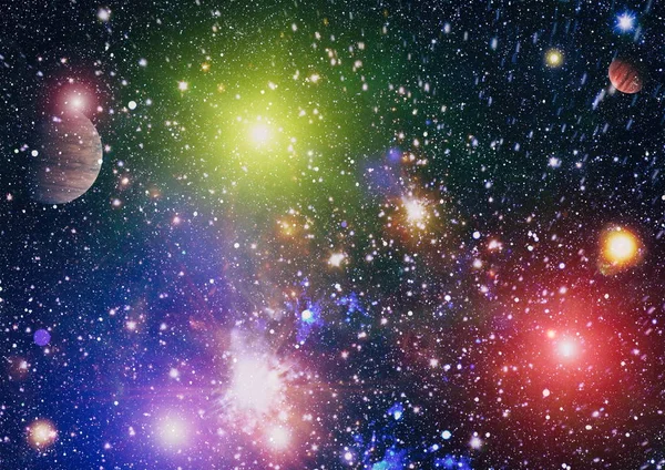 Una Explosión Ardiente Espacio Ilustración Abstracta Del Universo Elementos Esta — Foto de Stock