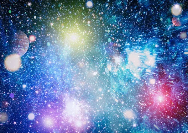 Supernova Explosión Nebulosa Estrella Brillante Galaxia Distante Imagen Abstracta Elementos —  Fotos de Stock