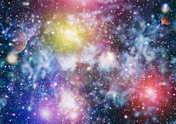 Colorido Espacio Profundo Fondo Concepto Del Universo Elementos Esta Imagen — Foto de Stock