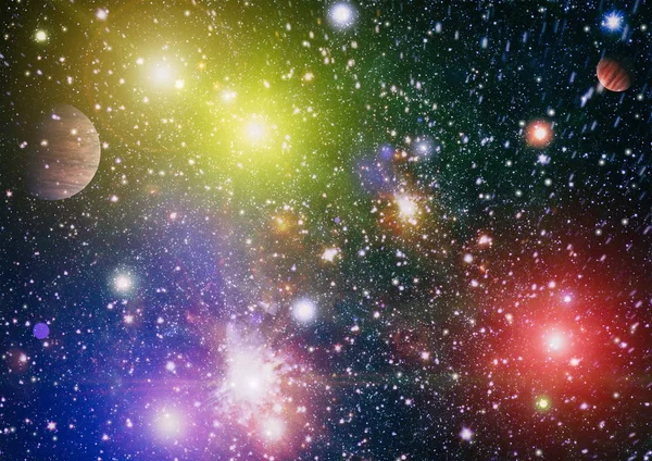 Colorido Espacio Profundo Fondo Concepto Del Universo Elementos Esta Imagen — Foto de Stock