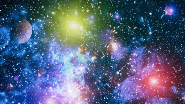 Espace Profond Coloré Concept Univers Arrière Plan Éléments Cette Image — Photo