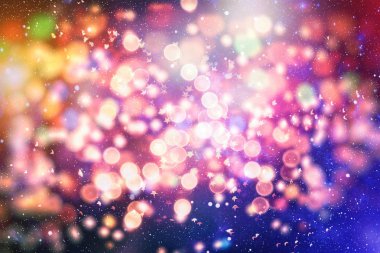 Parlak soyut dairesel bokeh arka plan bulanıklık karanlık bir arka plan üzerinde