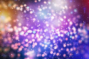 Parlak soyut dairesel bokeh arka plan bulanıklık karanlık bir arka plan üzerinde