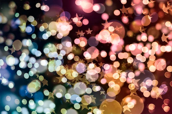 Magic Background With Color Festive background with natural bokeh and bright golden lights. Vintage Magic background — Stock Photo, Image