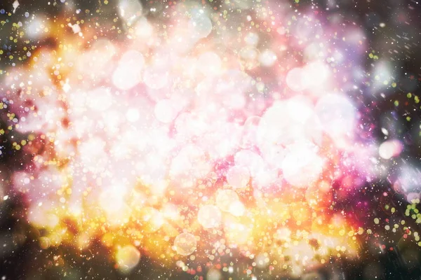 Elegante abstrakte Hintergrund mit Bokeh defokussierten Lichtern und Sternen — Stockfoto