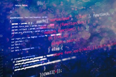Büyük veriler ve engelleme veritabanı hakkında soyut bilgisayar betiği. Yazılım geliştirici programlama kodu. Ekrandaki Kripto Para İşlem Programı. Yazılım Kullanımı.
