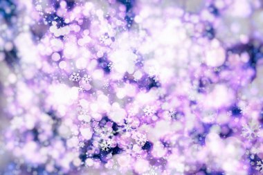 Noel ve Yeni Yıl tatili geçmişi. Sihirli kavram. Bokeh efektli soyut arkaplan.