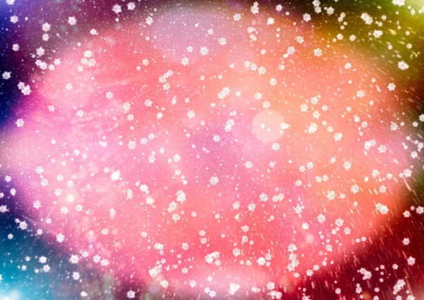 Abstrakte Weihnachtsmesse Winter Hintergrund Design Neujahrsfeier. Weihnachtsbeleuchtung. defokussierter Hintergrund mit blinkenden Sternen. verschwommenes Bokeh. — Stockfoto