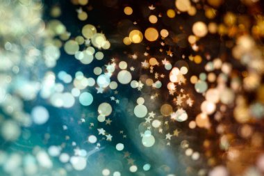 Bulanık bokeh ışık arka planı, Noel ve Yeni Yıl tatilleri arka planı