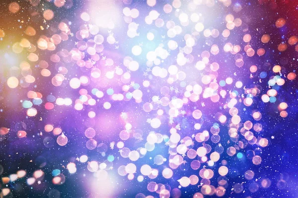 Bokeh mit mehreren Farben, festliche Lichter Bokeh Hintergrund, defokussierte Bokeh Lichter, verschwommenes Bokeh — Stockfoto