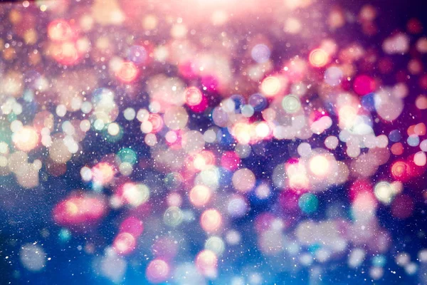 Vintage Magic Hintergrund mit Farbe Festlicher Hintergrund mit natürlichen Bokeh und helle goldene Lichter. — Stockfoto