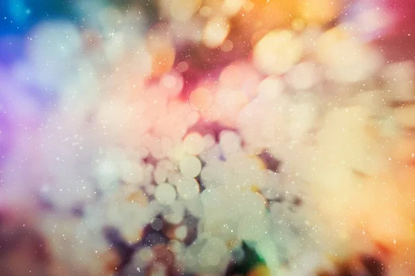 Elegante fundo abstrato com bokeh desfocado luzes e estrelas — Fotografia de Stock