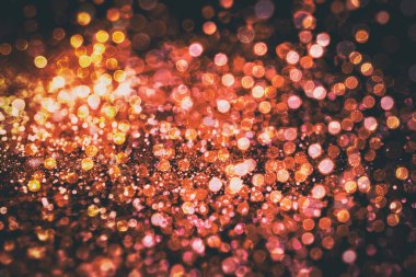 Disko ışıkları. Bokeh ışıkları ve yıldızları olan zarif soyut arkaplan