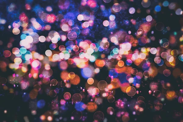 Luzes de disco. Elegante fundo abstrato com luzes bokeh e estrelas — Fotografia de Stock