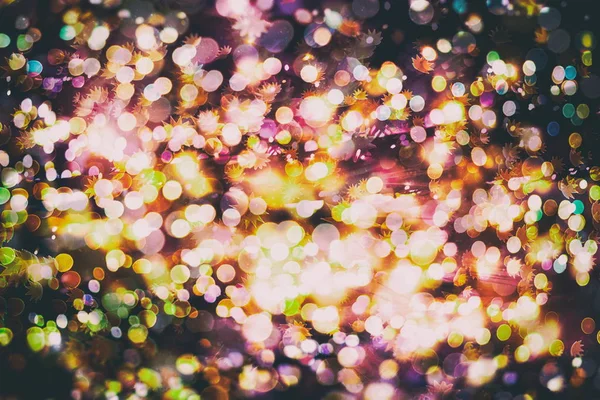 Luzes de disco. Elegante fundo abstrato com luzes bokeh e estrelas — Fotografia de Stock