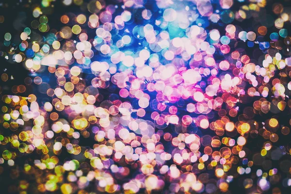 Abstrato desfocado fundo de luz, festivo elegante fundo abstrato com luzes bokeh e estrelas — Fotografia de Stock