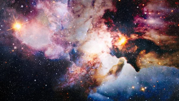 Nebulosa y galaxias en el espacio. Espacio muchos años luz lejos de la Tierra. Elementos de esta imagen proporcionados por la NASA. —  Fotos de Stock