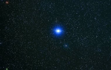 Renkli yıldızlı gece gökyüzü uzay arka plan